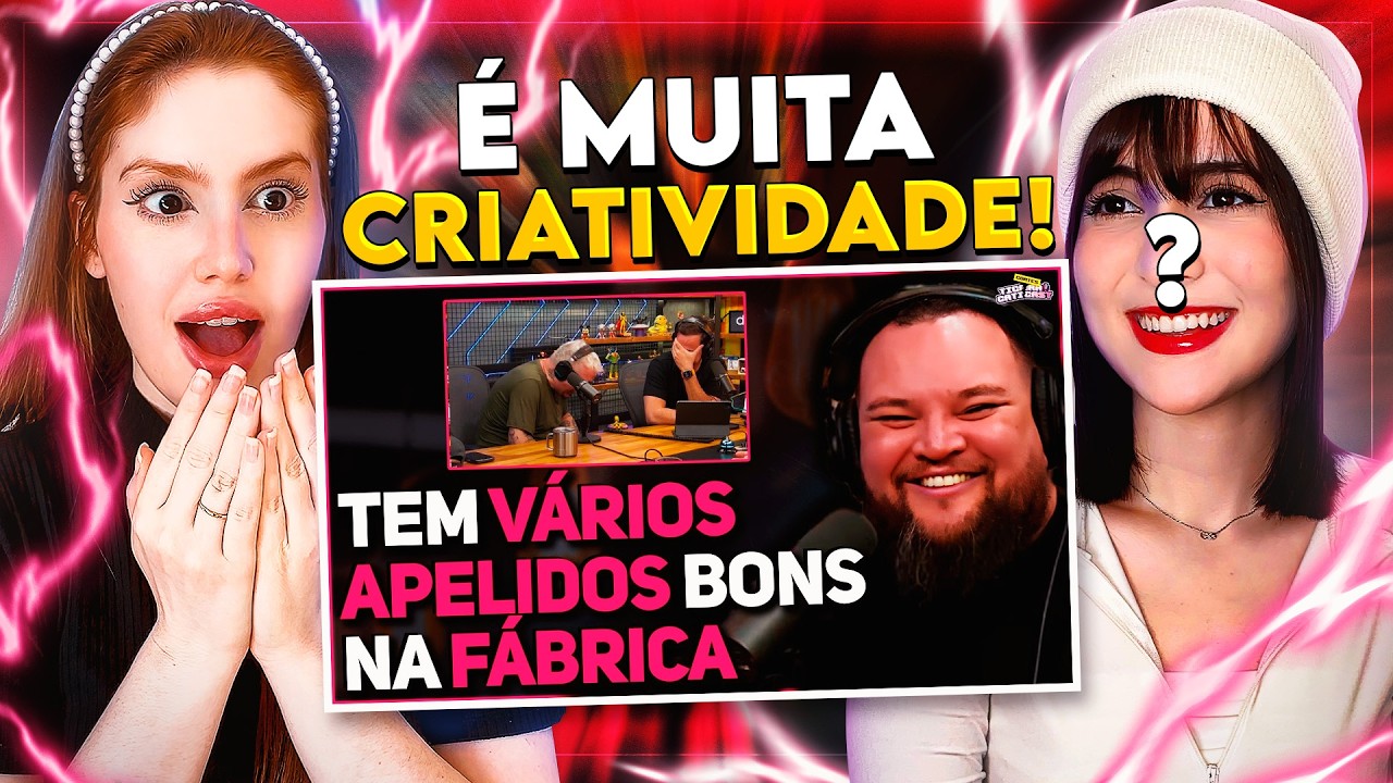 REACT | BOLA E CARIOCA NÃO SE AGUENTARAM COM OS APELIDOS KKKKKK - TICARACATICAST Cortes | CR Reacts