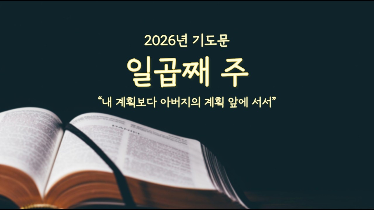 [위로올림] 2026년 7주차 기도 | 내 계획보다 아버지의 계획 앞에 서서