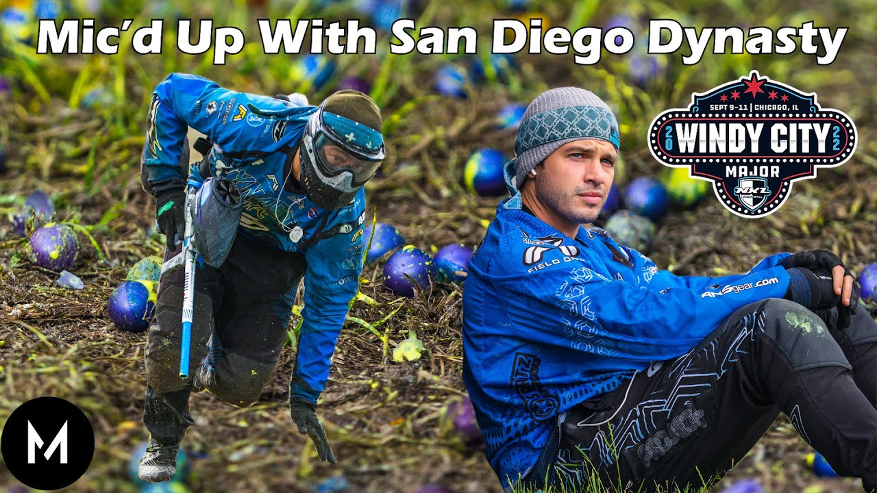 San Diego Dynasty Mic'd up Layout Practice, NXL Paintball