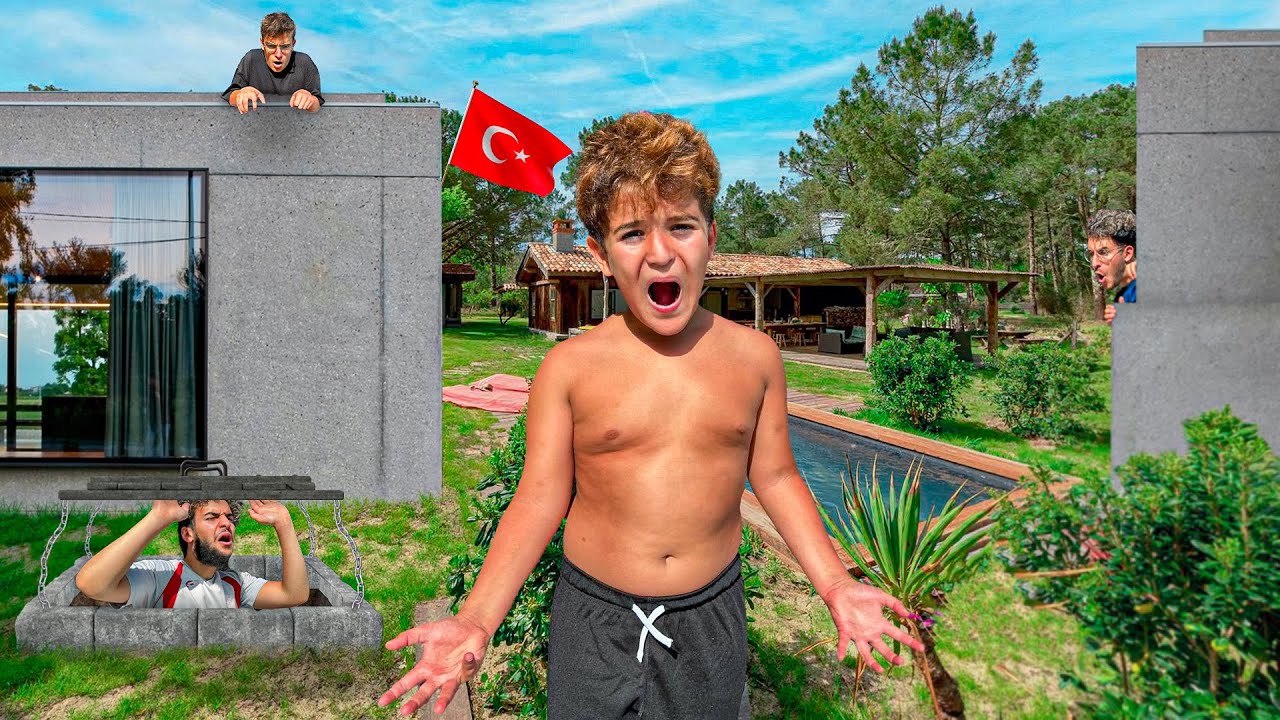 CACHE-CACHE ENTRE FRÈRES DANS UNE VILLA EN TURQUIE ! Nadim fait caca dans le jacuzzi... Ep2