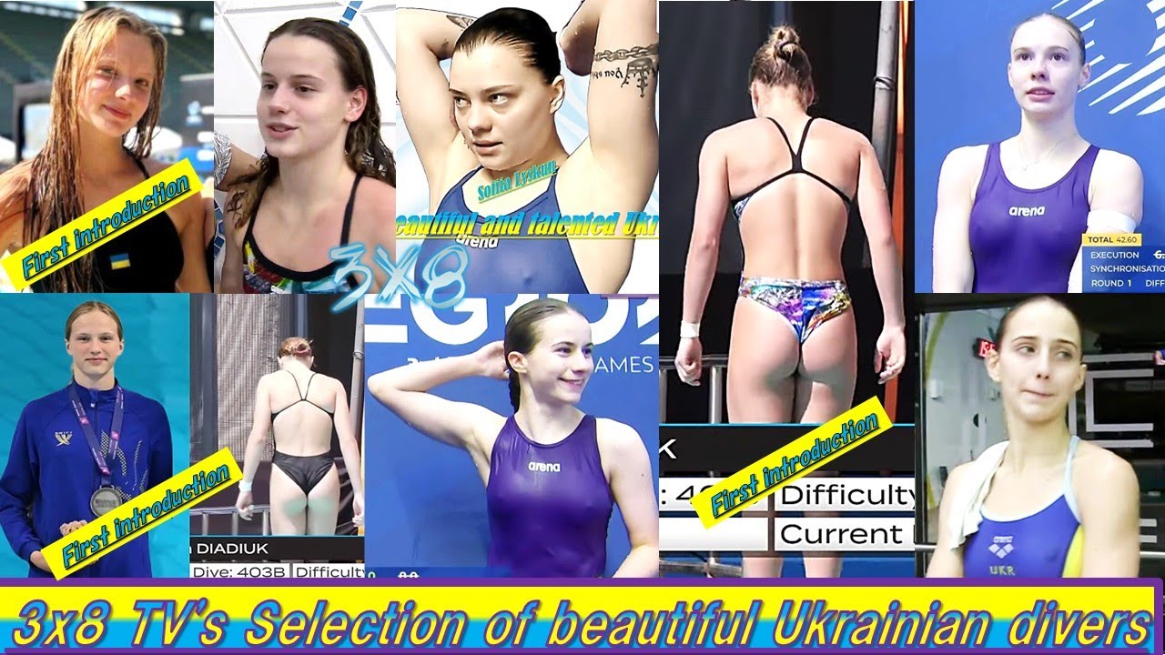 Women's Diving | Young and beautiful Ukrainian divers ｜ 3x8 TV's Selection  #diving
