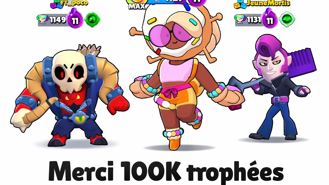 Thanks for 100 000K 🏆  ♥️♥️♥️#video #brawlstars #gaming #supercell 