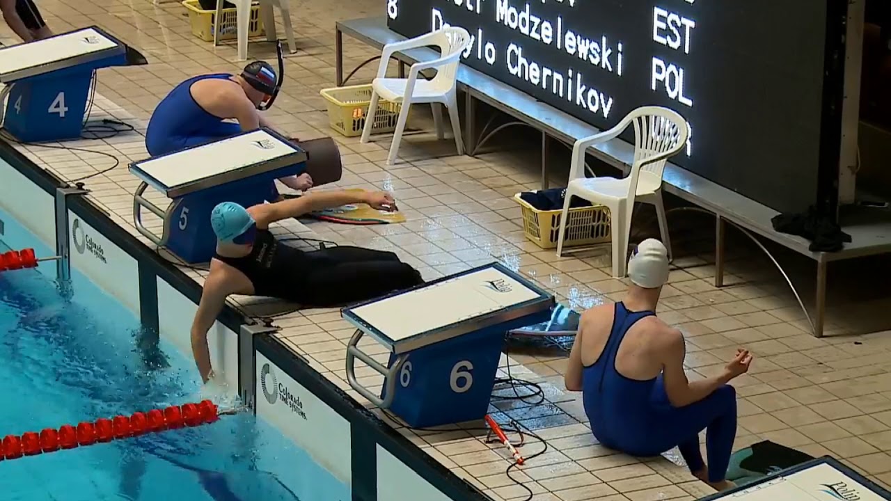 CMAS Finswimming World Cup, I Round, 24.02.2019, Boys 50SF, heat 6