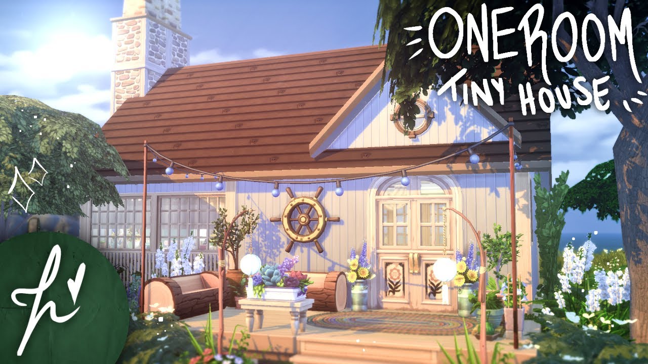 COTTAGECORE TINY HOUSE || The Sims 4 || Speed Build [NO CC]