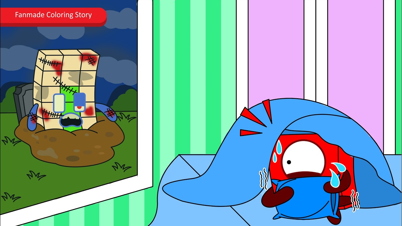 Horror! When You Own a House Near a Public Cemetery | Numberblocks Fanmade Coloring Story