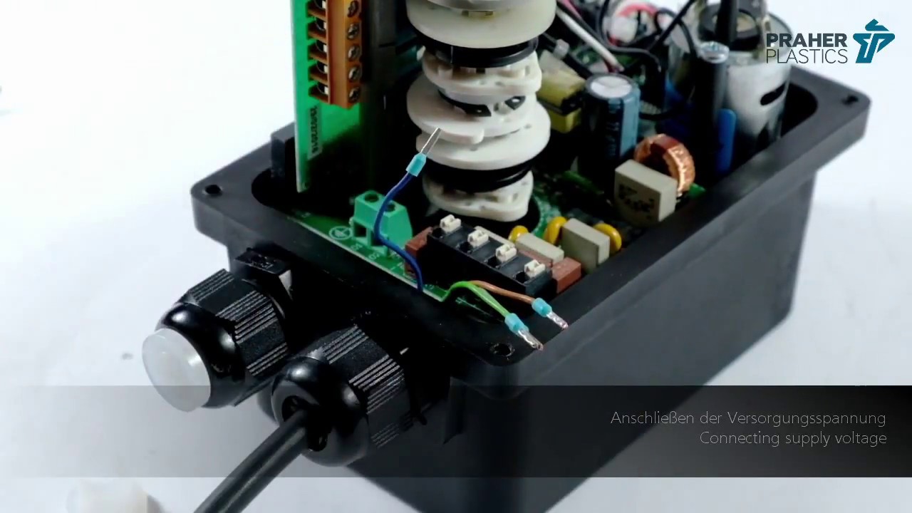 Anschluss eines elektrischen Antriebs von Valpes ER GF3