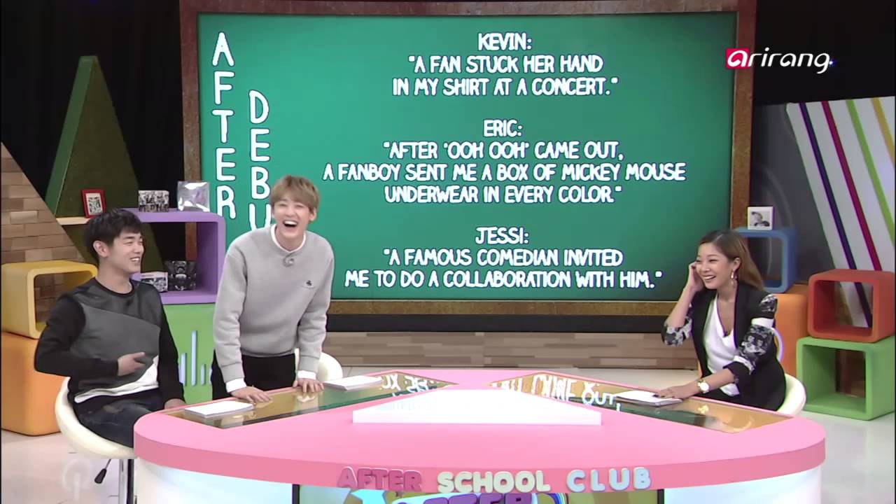 After School Club-Did Kevin′s fan stick her hand in his shirt , is it true 

케빈의
