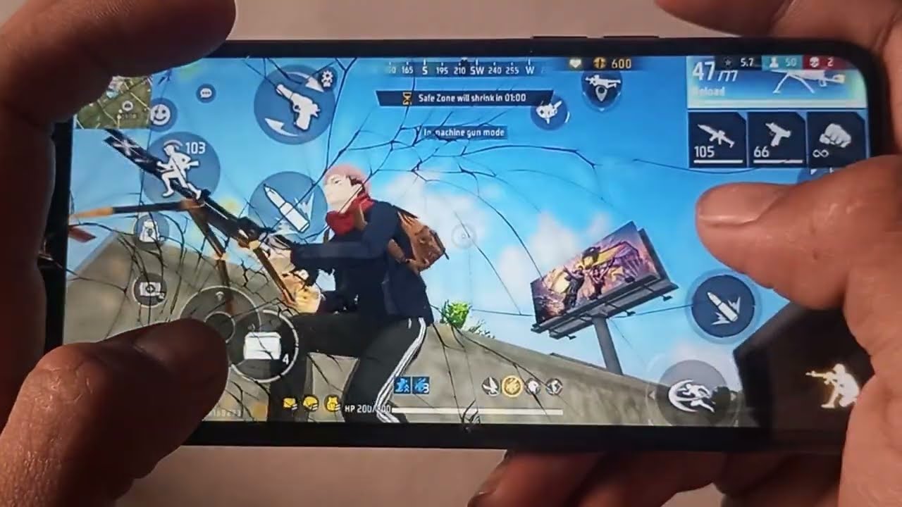 Realme C2 low end device gameplay on Handcam Free fire 🔥 #trending #freefire #viral 