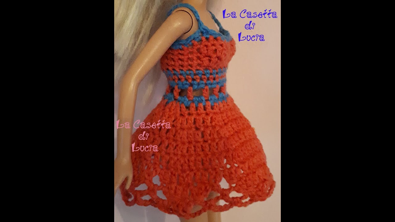 Abitino a Uncinetto Barbie Corto e Svasato