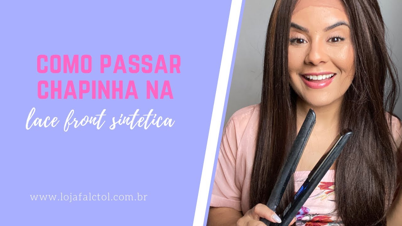 Como passar chapinha em peruca sintética ? Por Carol Falcão by Loja Falctol.