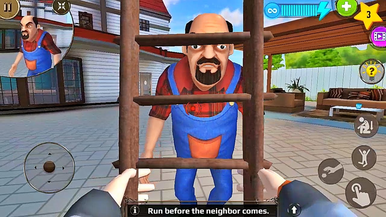 Scary Stranger - Neighbour Ladder Glitch  (Android/iOS)