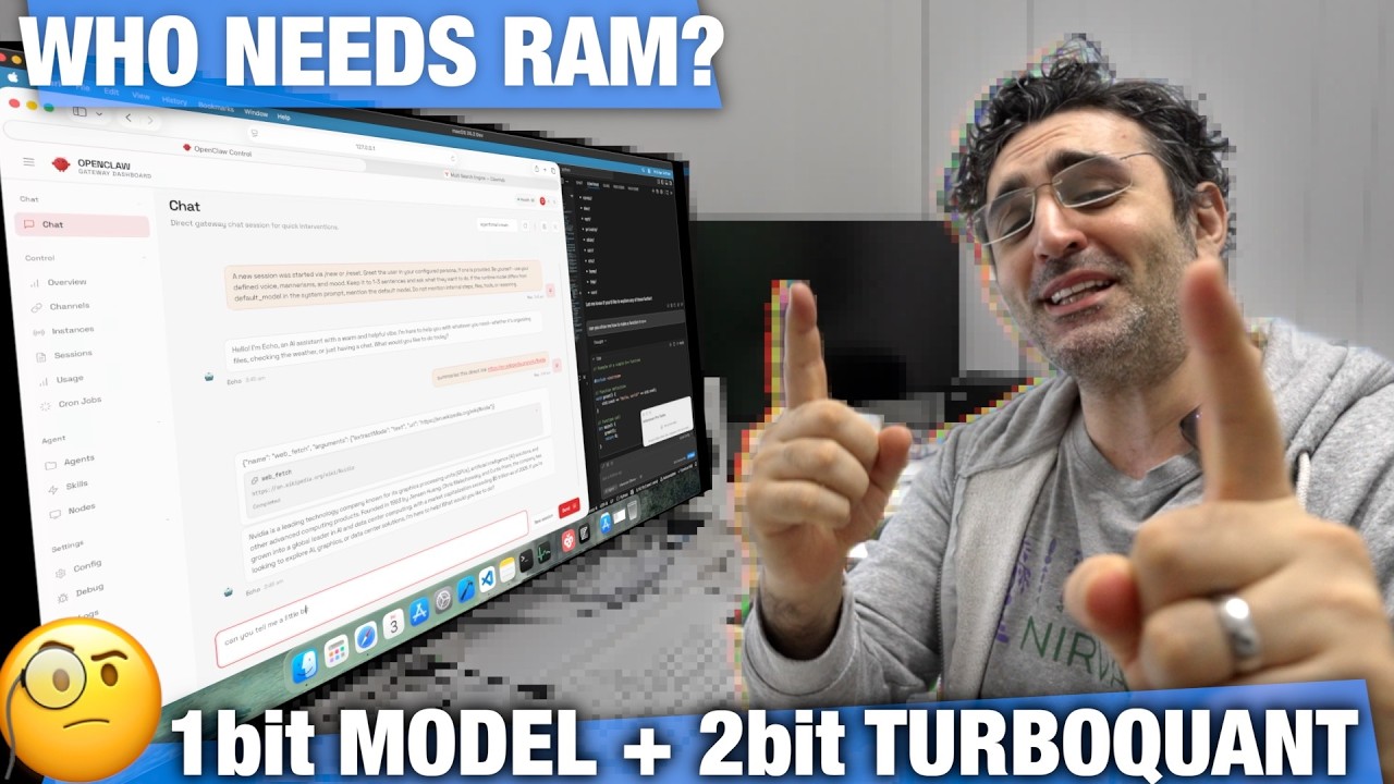 Bonsai 1bit Local AI Model + 2bit TurboQuant - Will it Run OpenClaw? 🤯
