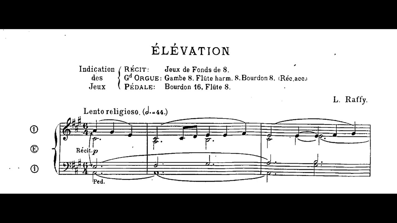 Élévation from La Lyre Sacrée by Louis Raffy