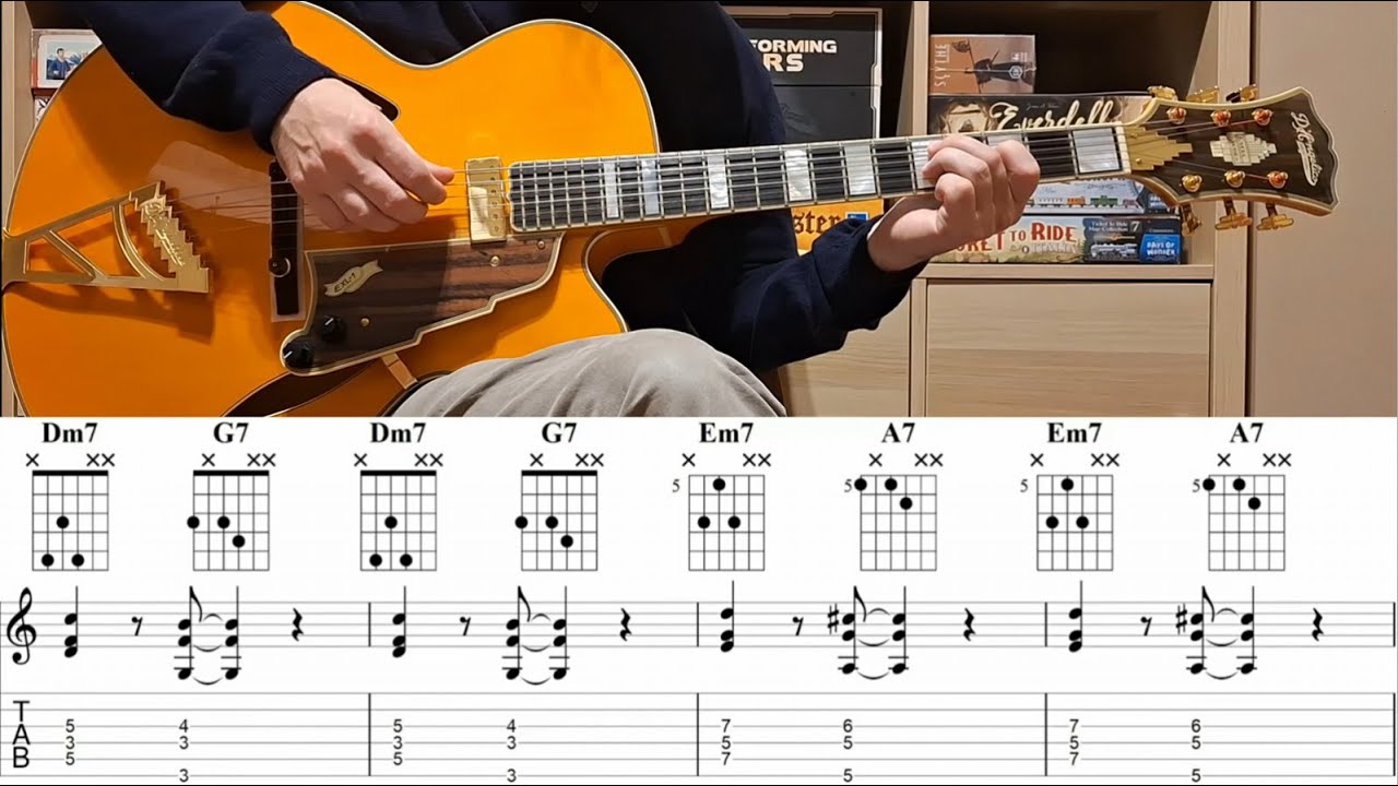 CHITARRA JAZZ - Progressione Facile con Shell Voicing: Accordi Semplificati sulla Chitarra per tutti