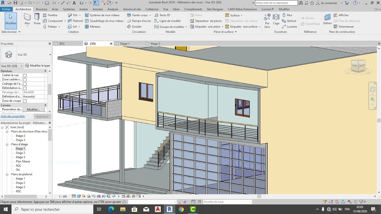TUTO 17 : Enduit intérieur avec le logiciel REVIT