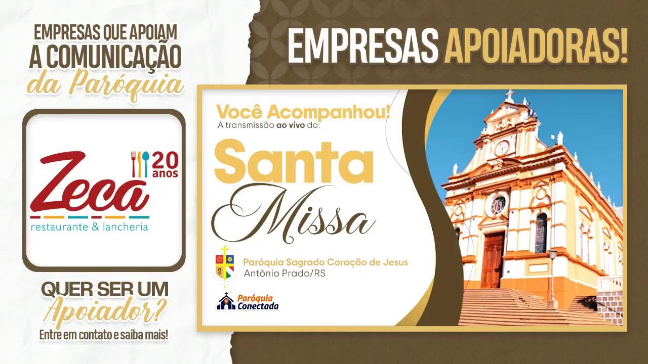 SANTA MISSA | TERCEIRO DIA DO TRÍDUO EM HONRA A SÃO JOSÉ | 18.03.2026
