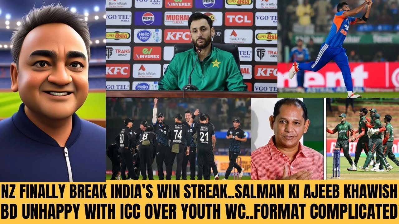 NZ SALVAGE PRIDE AFTER WHIPPING V INDIA…SALMAN KI AJEEB KHAWISH…BD UNHAPPY WITH ICC OVER YOUTH WC