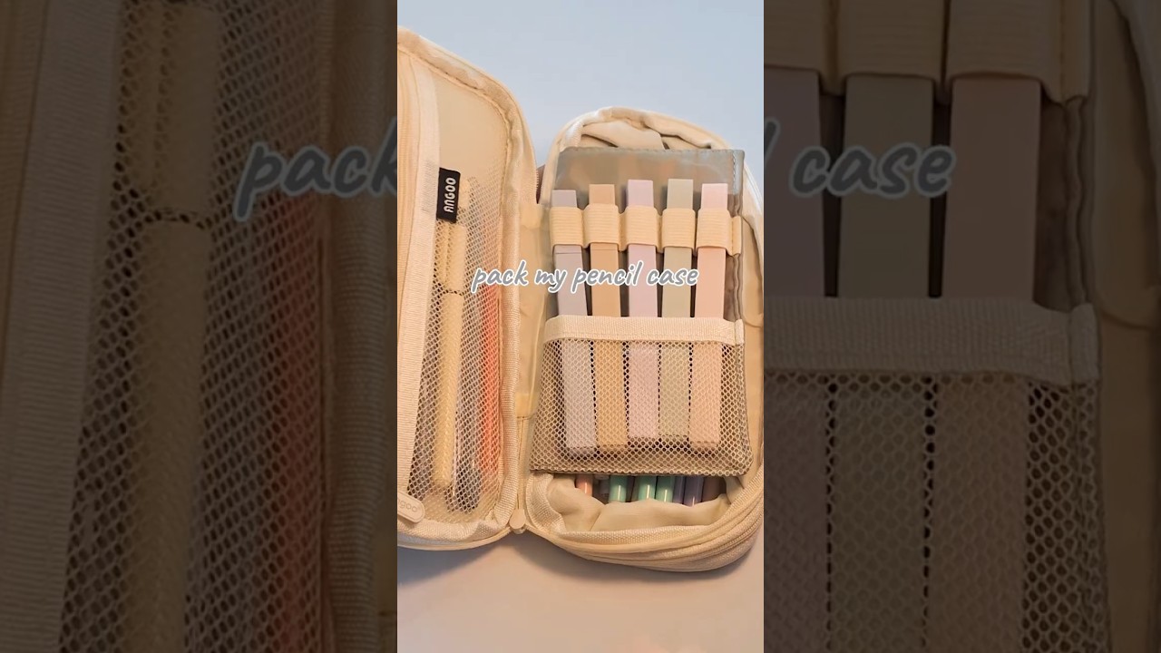 Pack my Pencil Case✏️ | Calm Study Aesthetic 
