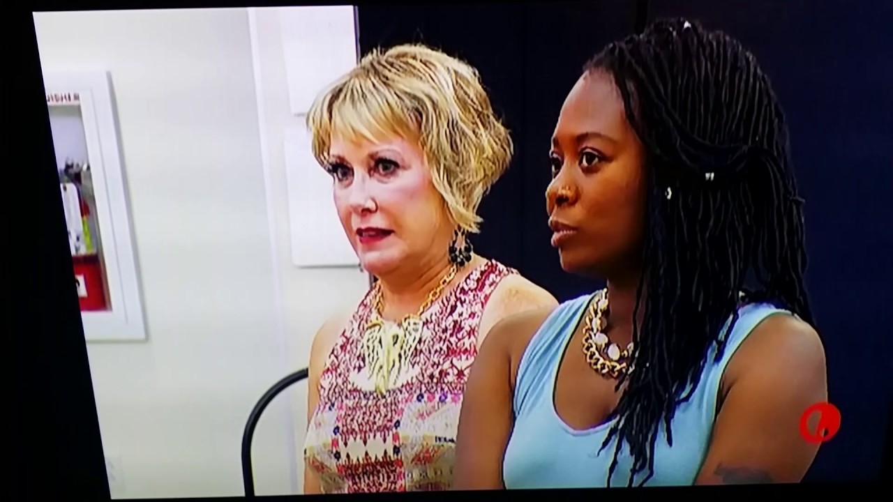 Abby bites (again) at Black Patsy's finger as Rotten Candy Apple storms the dressing room.