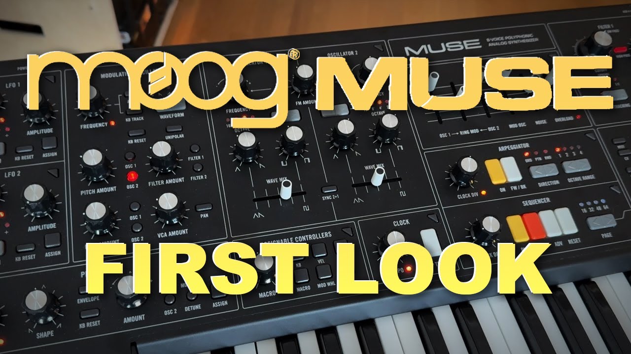 ПРЕДВАРИТЕЛЬНЫЙ ПРОСМОТР: Обзор и демонстрация синтезатора Moog Muse