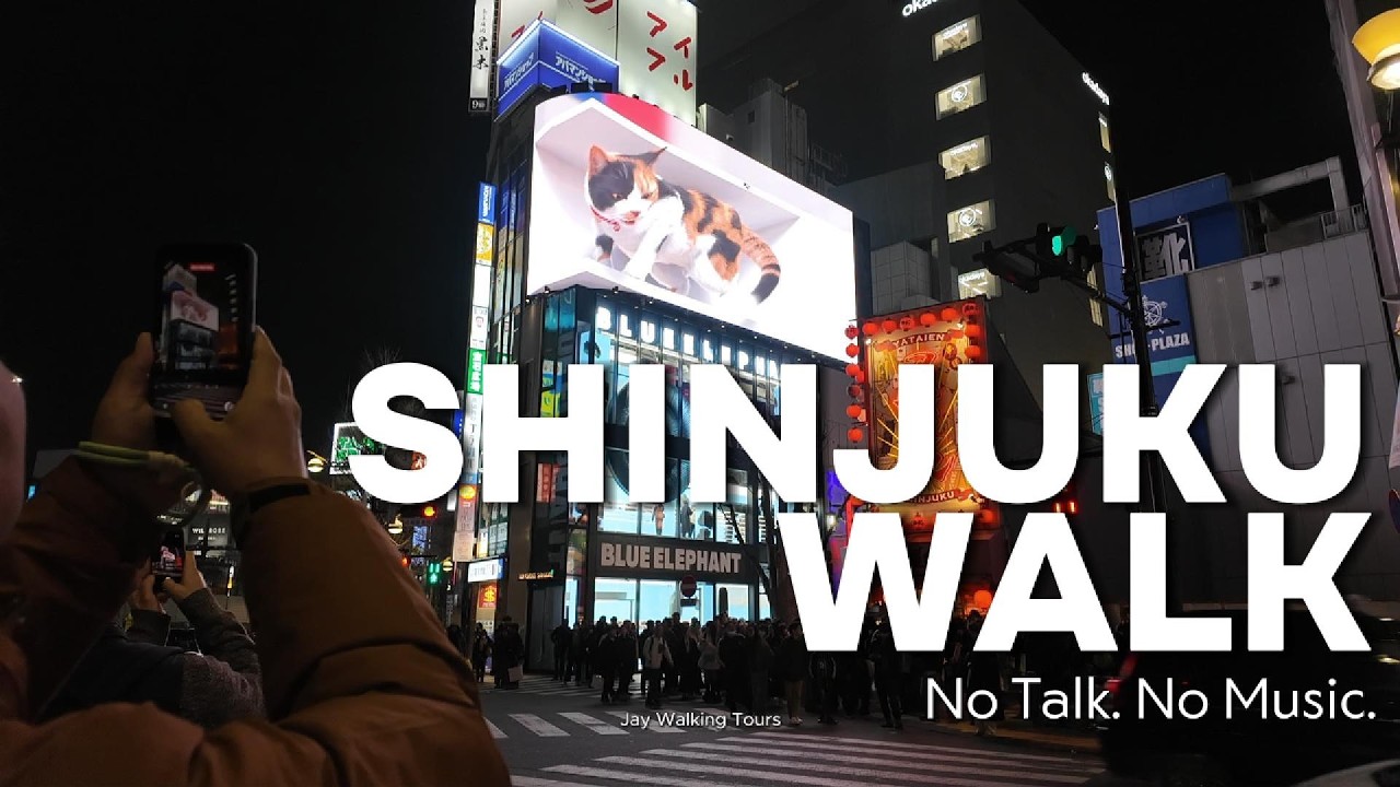 Shinjuku Walking Tour at Night 🇯🇵 | Exploring Tokyo's Bustling Entertainment District