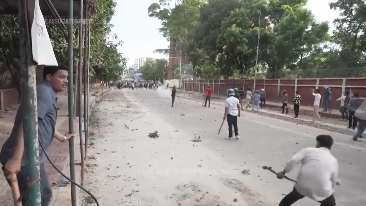 Violent clashes over quota system in government jobs leave scores injured in Bangladesh