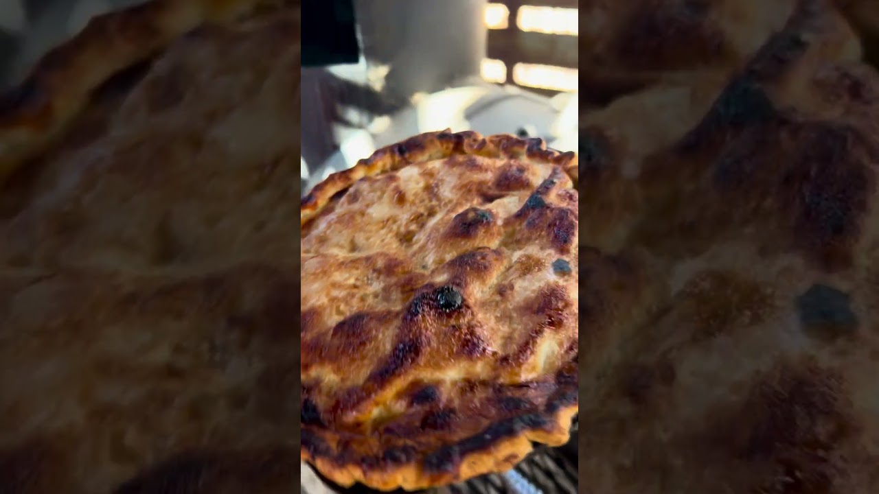 Копченый яблочный пирог #yodersmokers #mathews #fitzgerald #applepie