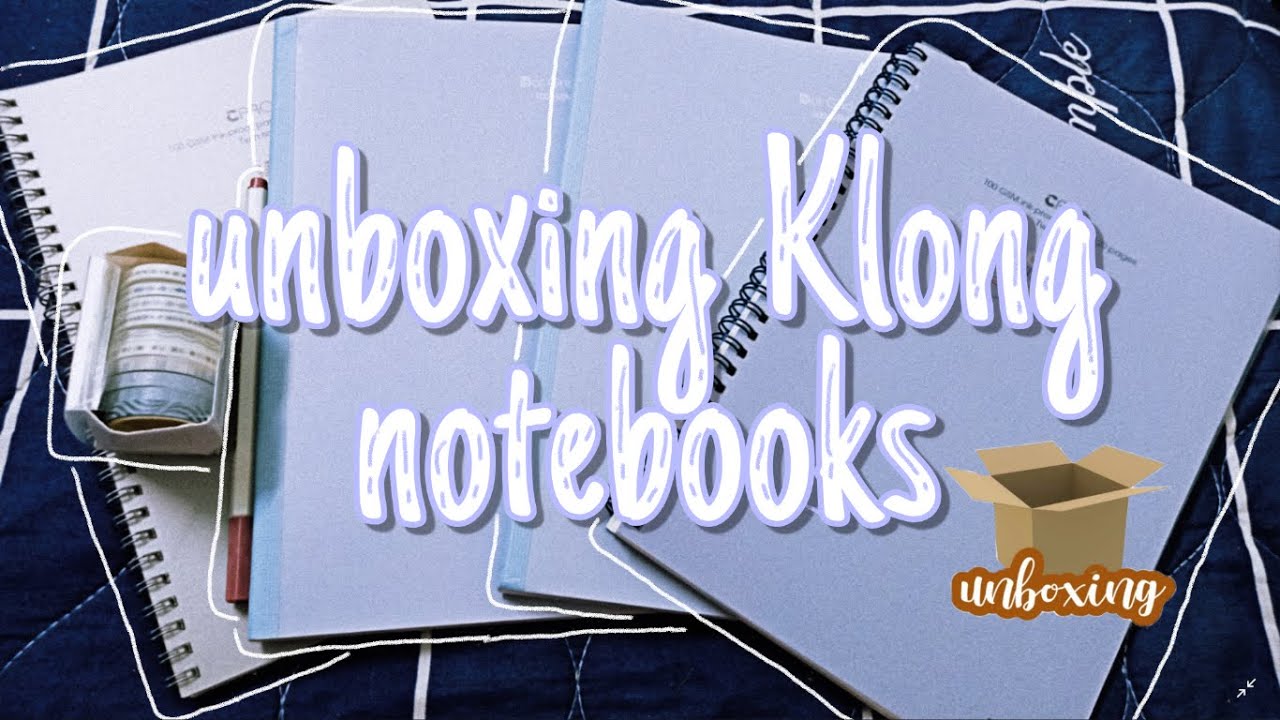 [UNBOXING] sổ và vở KLONG, washi tape, bút brush STA 📒🖌- cùng nhau khui hàng ❤