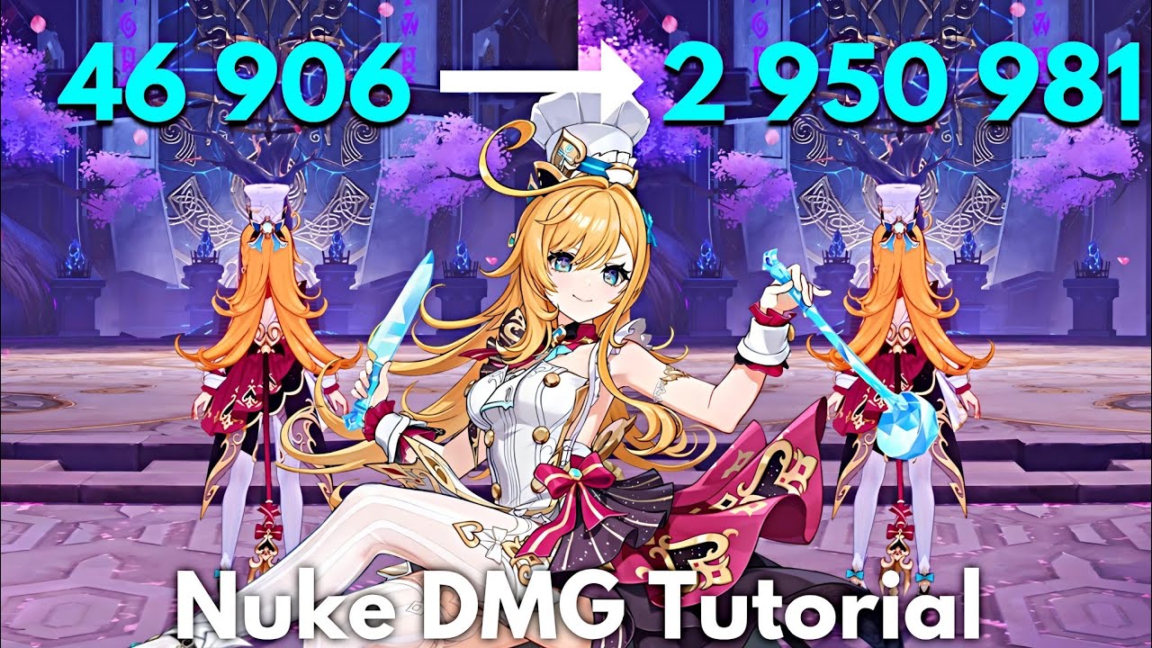 F2P:- C0 Escoffier 3M Nuke Tutorial!! Easy Guide Genshin Impact