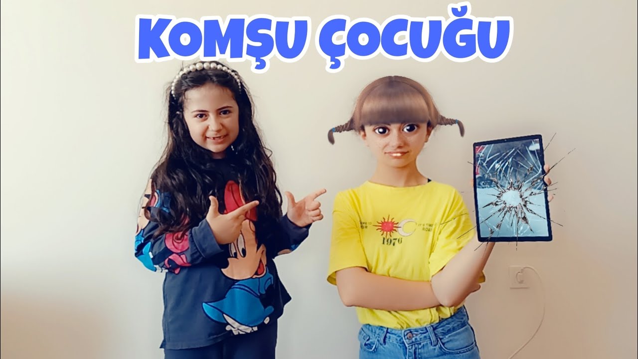 KOMŞU KIZI GICIK PELİNSU ESMA'NIN TABLETİNİ KIRDI ESMA AĞLADIماما جابت بيبي - جنى مقداد | طيور الجنة