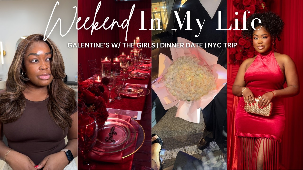 WEEKEND VLOG: Tried a new hairstyle! | Galentine's Dinner + Valentines in NYC + More | ItsJessNicole
