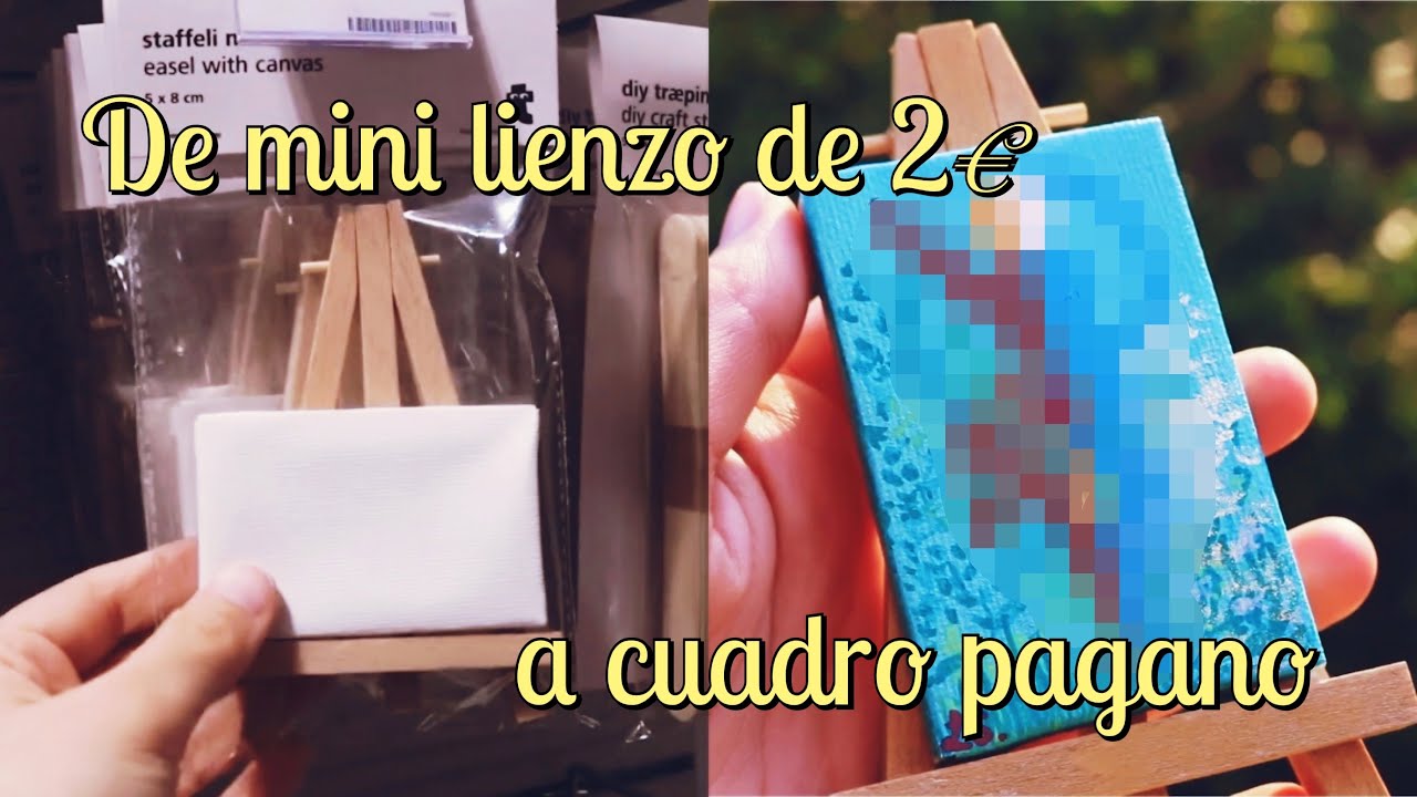 Manualidades Paganas - Convierto un mini lienzo de 2€ en un cuadro pagano