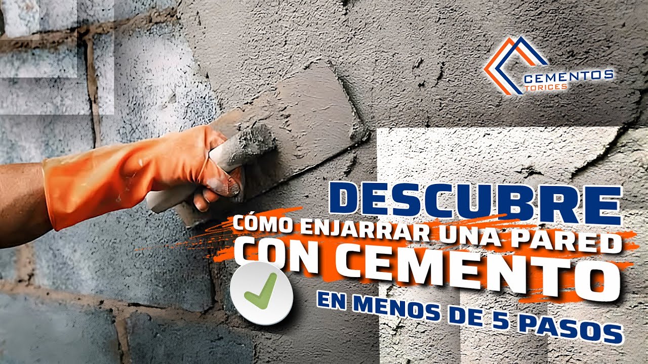 C&oacute;mo enjarrar o aplanar una pared con cemento &iexcl;En s&oacute;lo 5 pasos! 👷&zwj;♂️