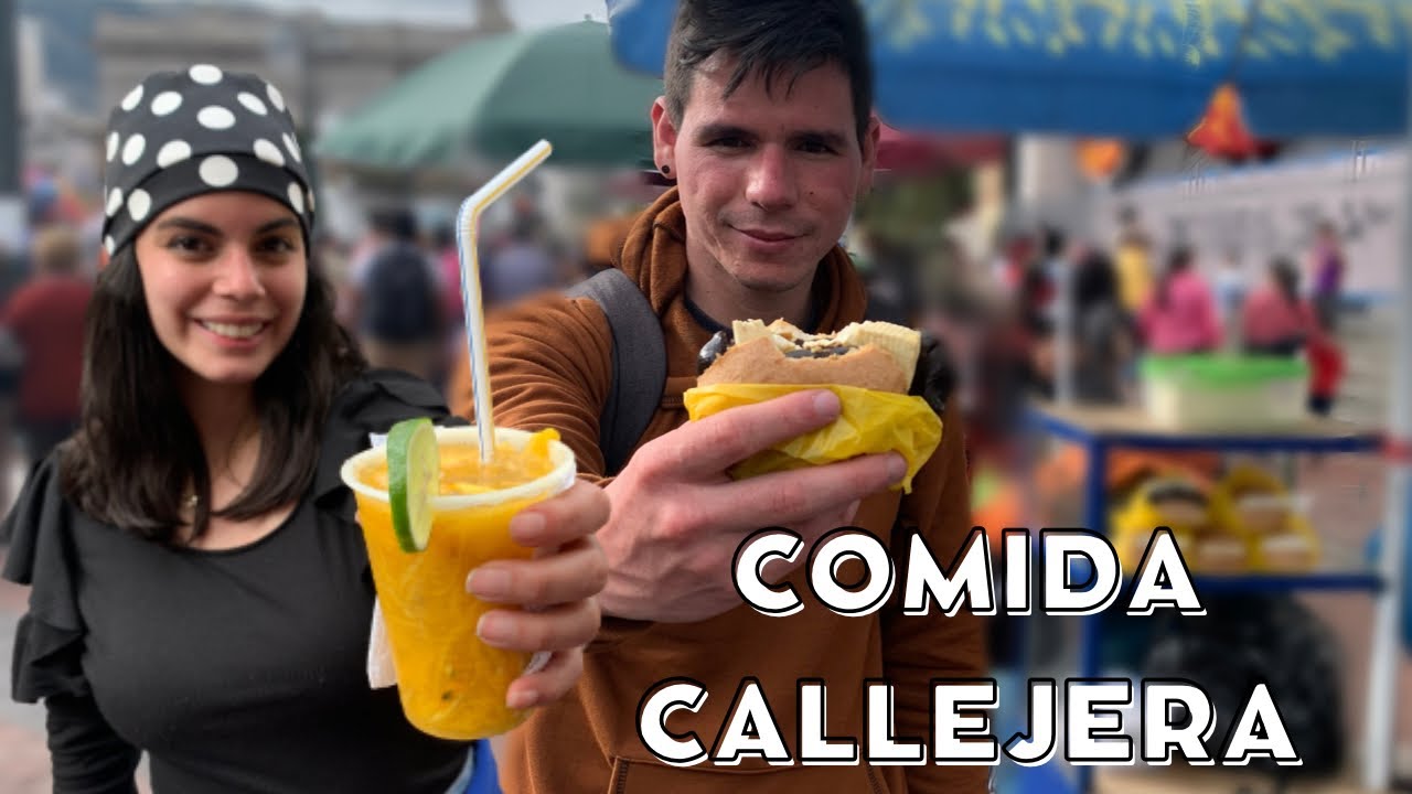 Asi es la comida callejera en AMBATO Ecuador🍽🇪🇨 l Llapingacho, michelada, ponche suizo - Geleocos