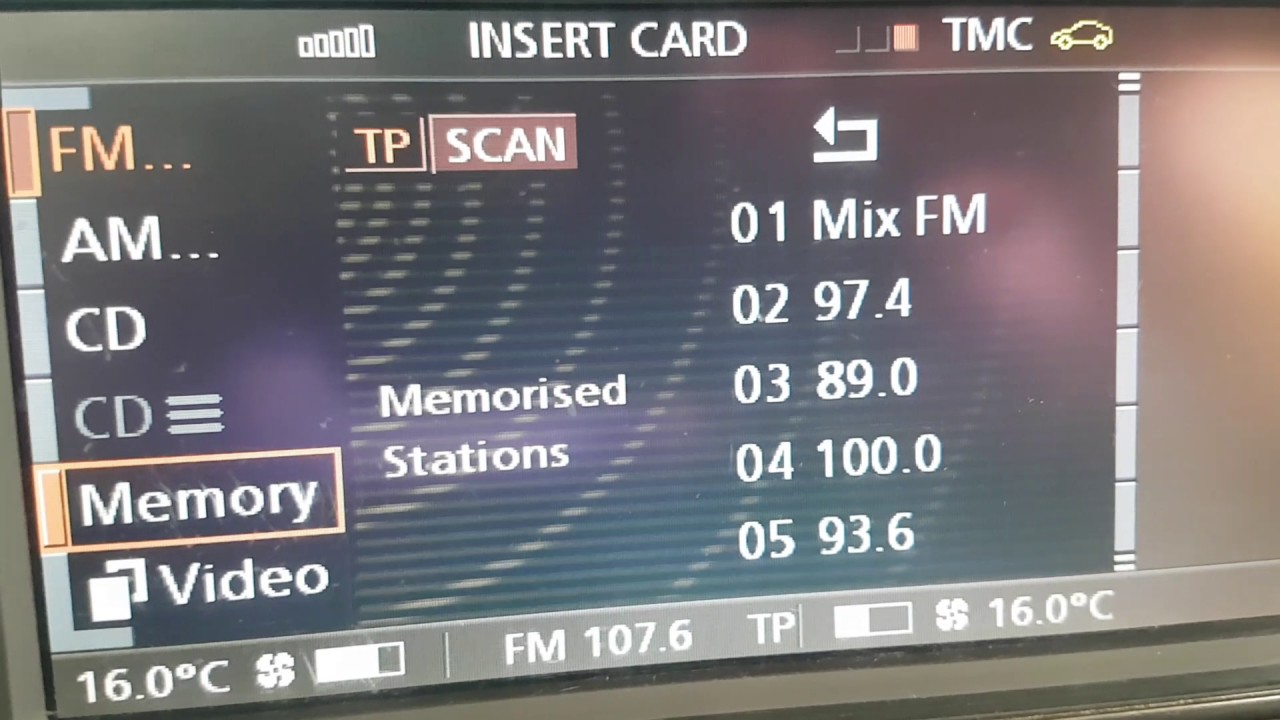 توضيح طريقة برمجة الراديو BMW E65/E66