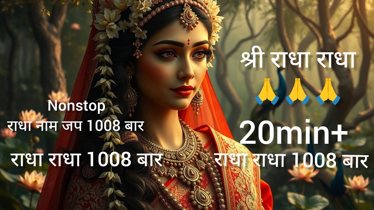 Radha Radha Naam Jap 1008 Baar | राधा राधा  नाम जप 1008 बार #namjap #नामजप #radharadha #bhajan