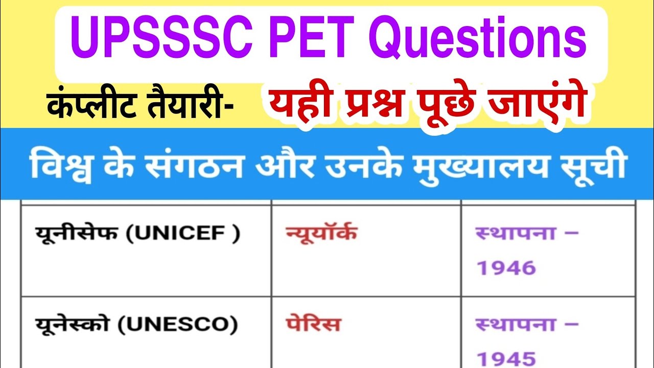 UPSSSC PET Questions and Answers 2022, Special PET Exams Classes| pet classes new syllabus 2022