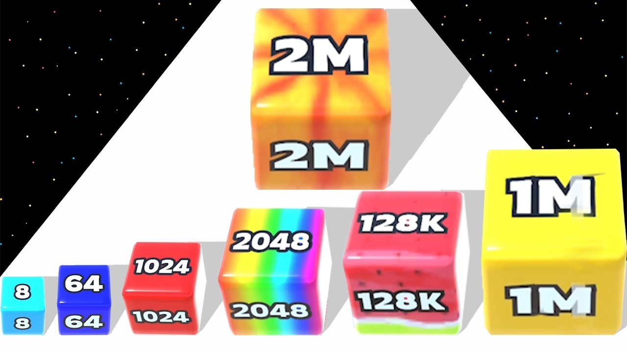 Jelly Run 2048 Gameplay | 9999 Jelly Merge Challenge!