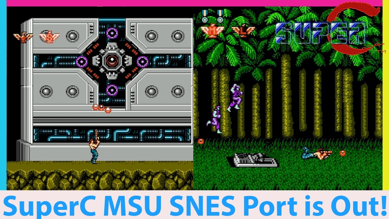 Super C MSU1 SNES Port is Out! Contra but BETTER