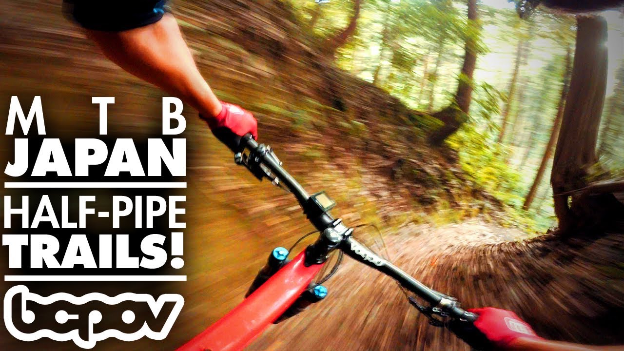 HALF-PIPE BIKE TRAIL IN JAPAN!? | Our First Ride in Japan!