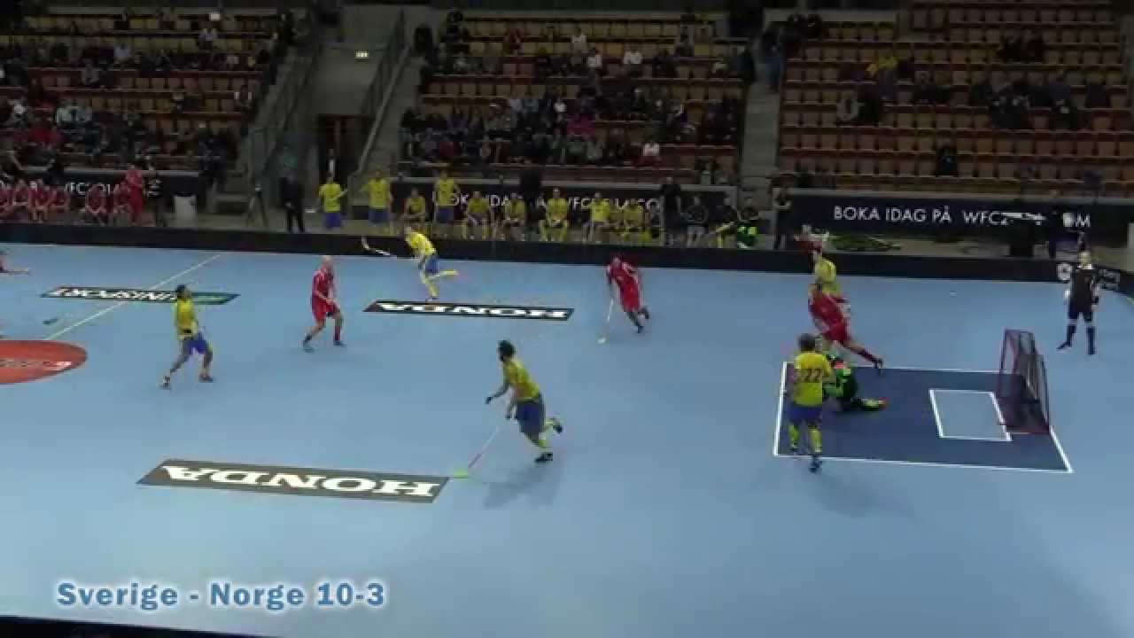 Sverige-Norge 10-3, genrep inför Innebandy-VM, highlights