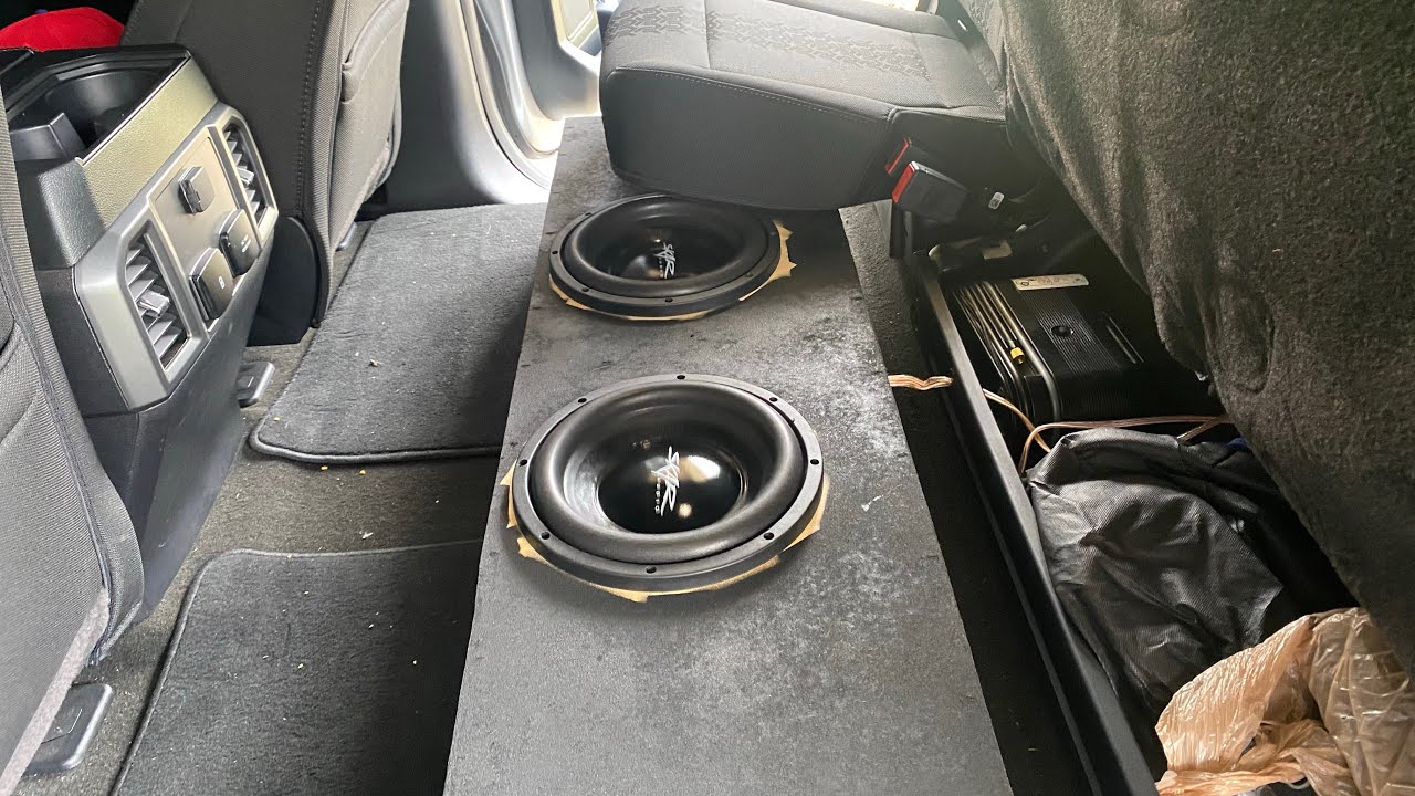10” Subwoofers and Audio Amp Installed in 2020 Ford F-150