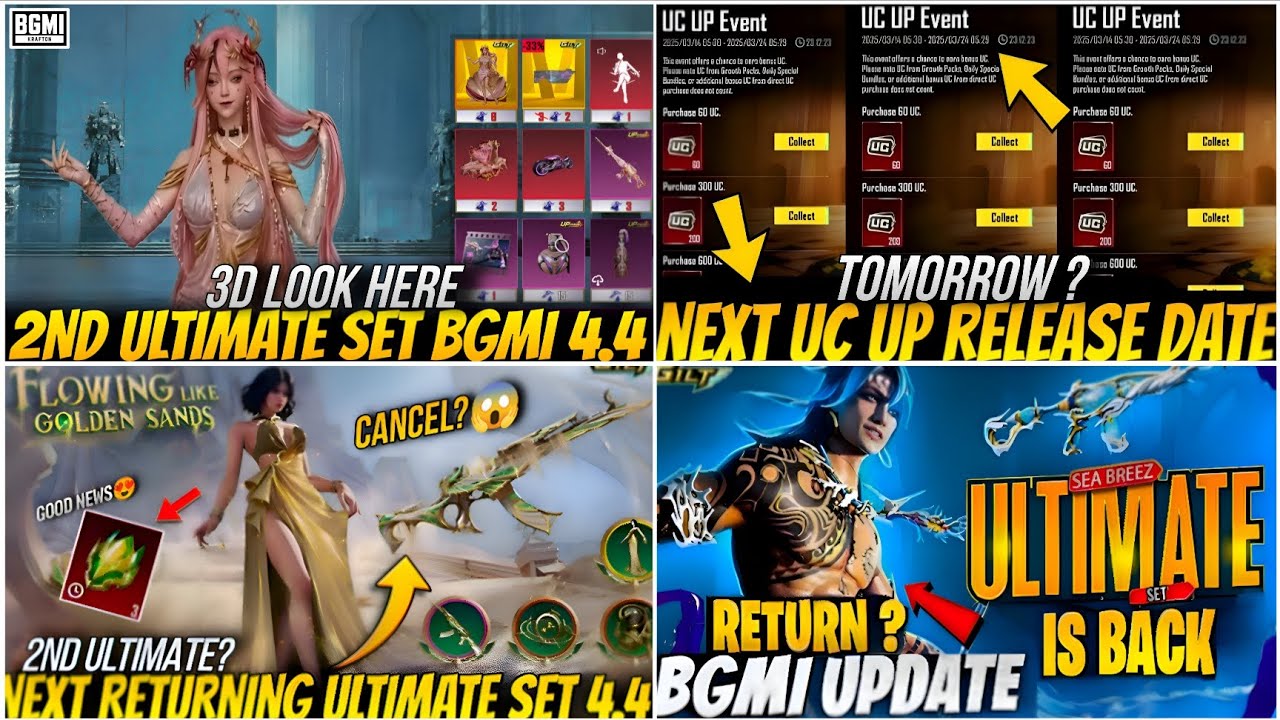 🔴BGMI NEXT UC UP IS HERE😍| NEXT ULTIMATE SET BGMI 4.4🔥| SANDSPRING AKM RETURN?😱| TIDAL M416 RETURN🥶