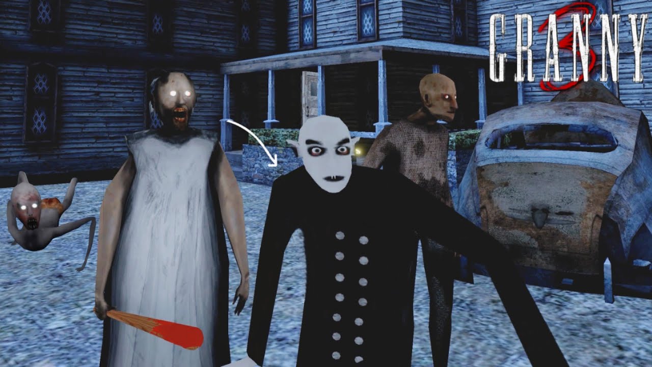 Granny 3 New Gate Escape with Nosferatu and Slendrina Child in New Update