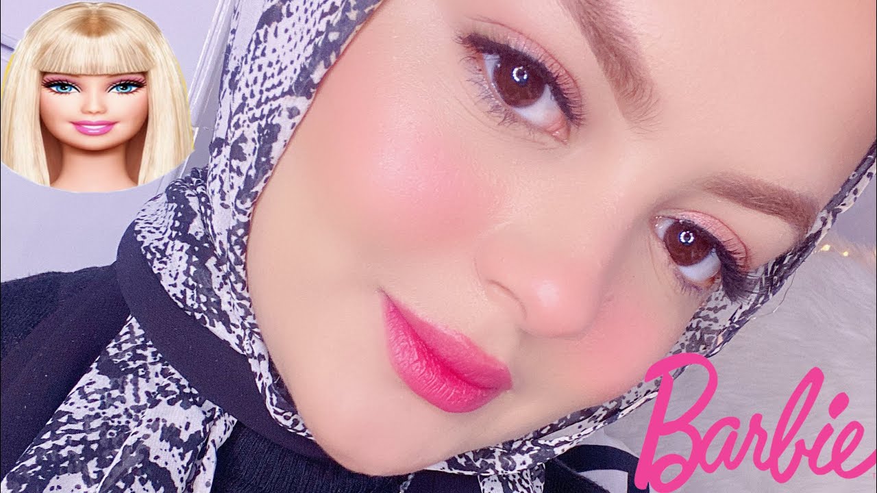 ميكب باربي هيحليكي في ٥ دقايق | اكتر لوك بحبو 🌸 كيييوت barbie look