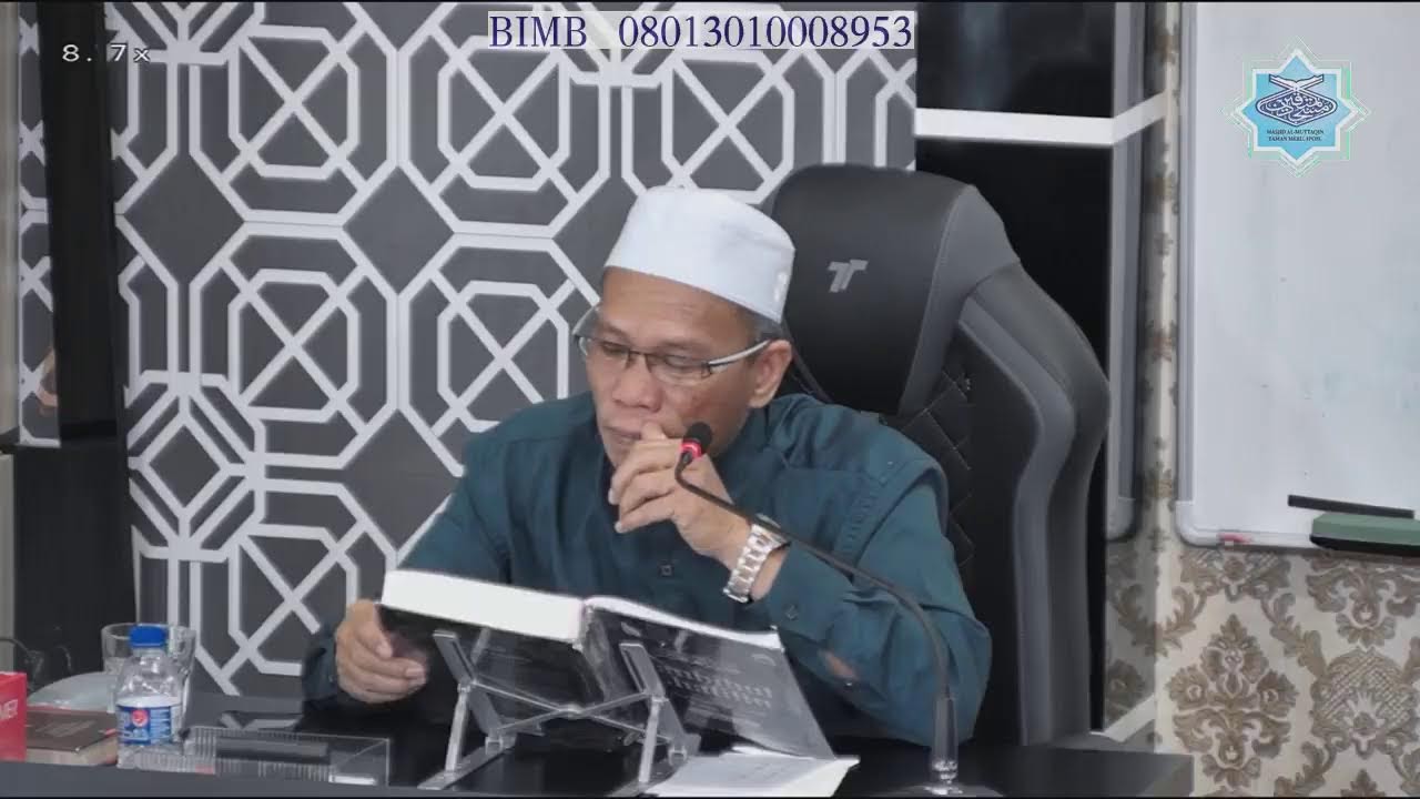 KULIAH DHUHA 16 DIS 2025 I Kitab Tanbihul Ghafilin [Ms 54] I Ustaz Hamid Harjin Live Stream