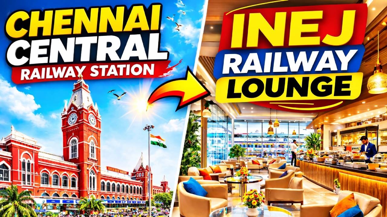 చెన్నై సెంట్రల్ రైల్వే లౌంజ్ Chennai Central Railway Lounge Review