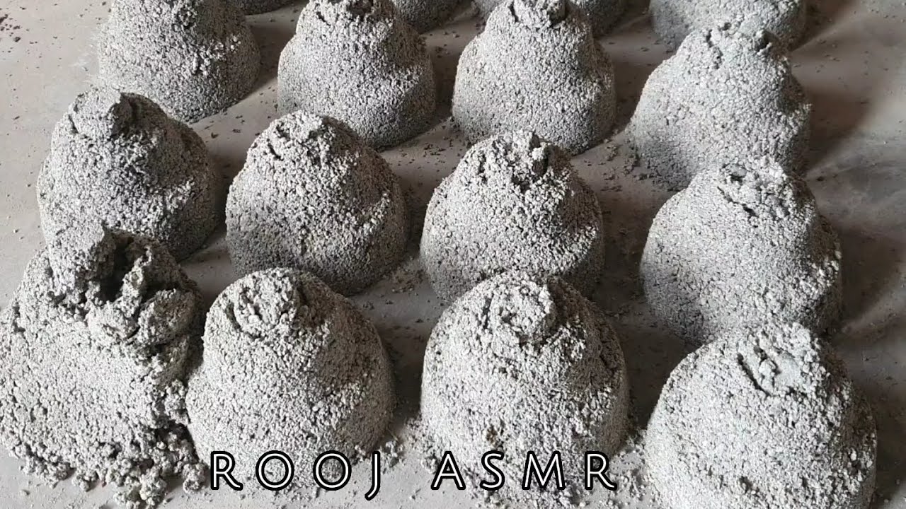 ASMR♡MY Favorite River Sand+Stone Crush Texture🤍Glassy sounds Dry Floor Crumbles/Pouring & Pasteplay