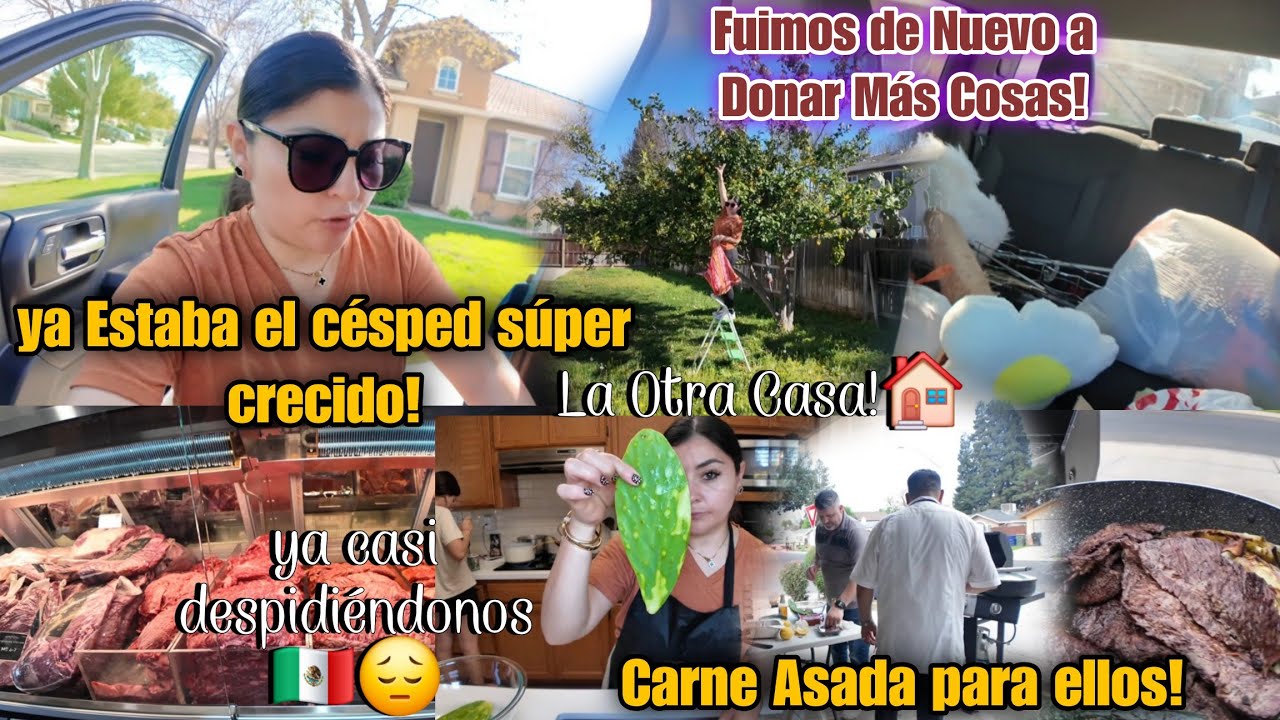 CARNE ASADA PARA ELLOS😋CONOCIMOS ESTE NUEVO LUGAR DE CARNE👌FUIMOS A LIMPIAR LA CASA🏠PRONTO SE IRÁN🇲🇽
