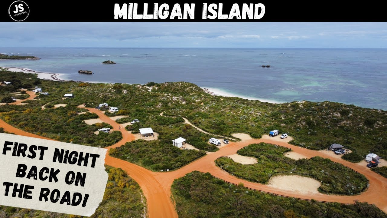 Caravanning Australia: First Night back on the Road! Milligan Island!